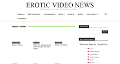 Desktop Screenshot of eroticvideonews.com