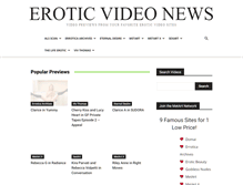 Tablet Screenshot of eroticvideonews.com